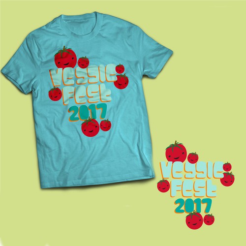 T-Shirt Design for Vegetarian Festival
