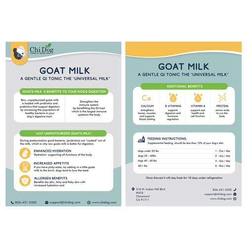 Goat Milk Product Flyer