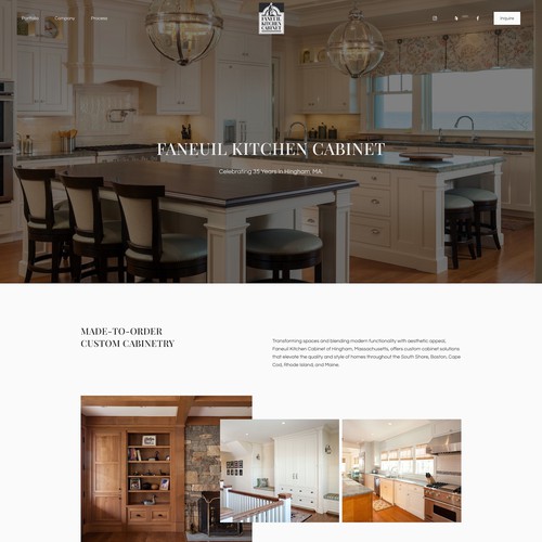 Custom Cabinet Website