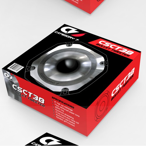 "Category 7" Speaker packaging design