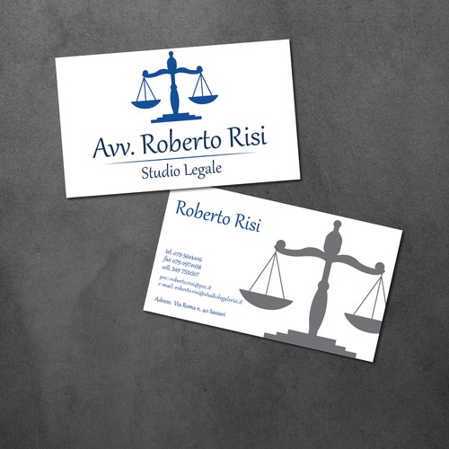 Law company business card 