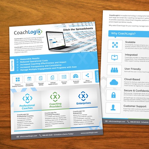 CoachLogix needs a new brochure design