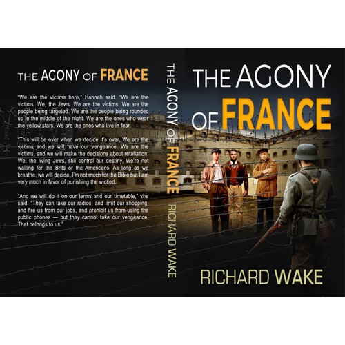 Cover for third book in series of Occupied France thrillers