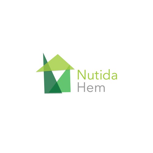 Create a simple logo that is modern and serious, incuding a quite subtle modern house