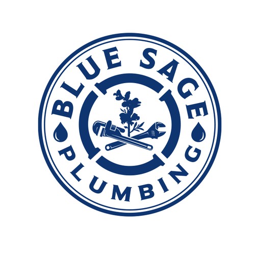  Logo Design for Blue Sage Plumbing Company