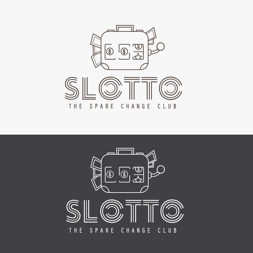 Logo For SLOTTO with a outliner concept
