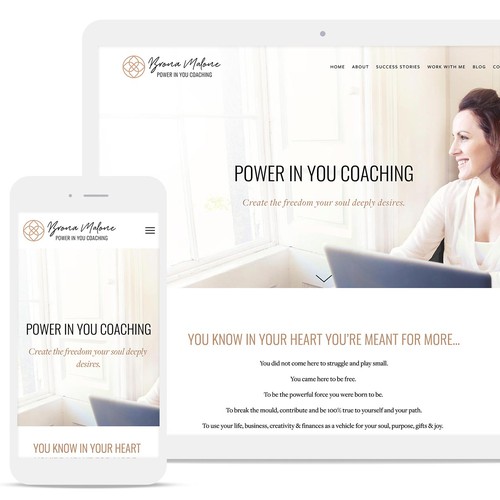 Personal Coach Website Design