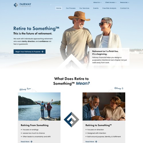 Premium Financial Advisory Website Design for Retirement Planning
