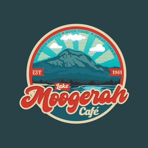 Lake Moogerah Cafe Illustration Logo