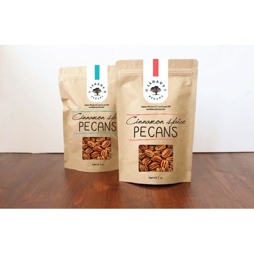 Create an classy and vintage product package design for gourmet Pecancompany
