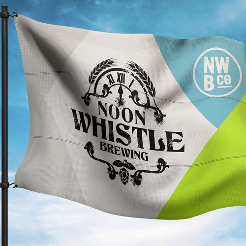 Identity Flag for Noon Whistle Brewing