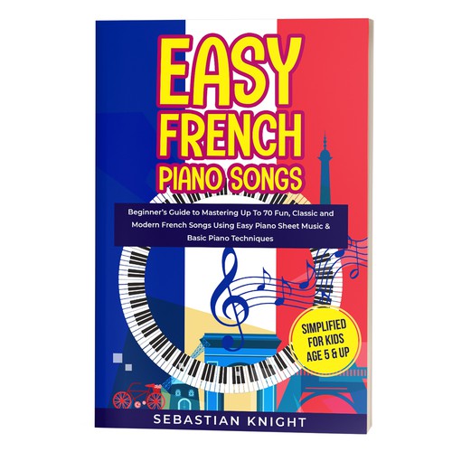 Easy French Piano Songs Book Cover