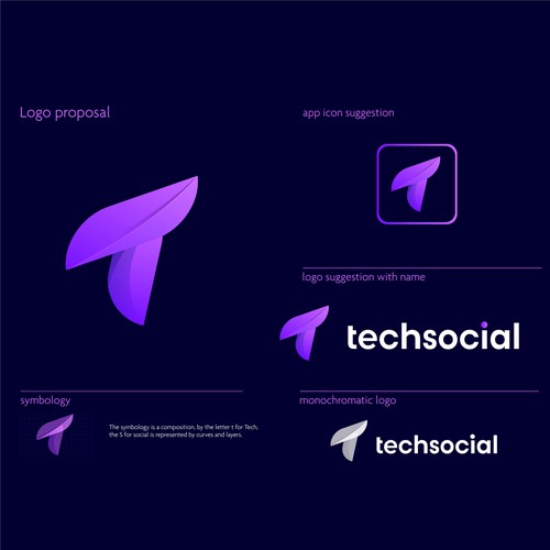 Logo Startup Purple TechSocial