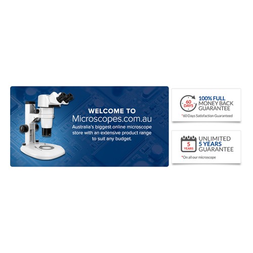Microscopes.com.au Banner Redesign
