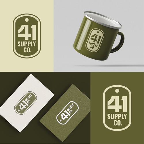 Masculine Minimal Logo Option for 41 Supply Co.