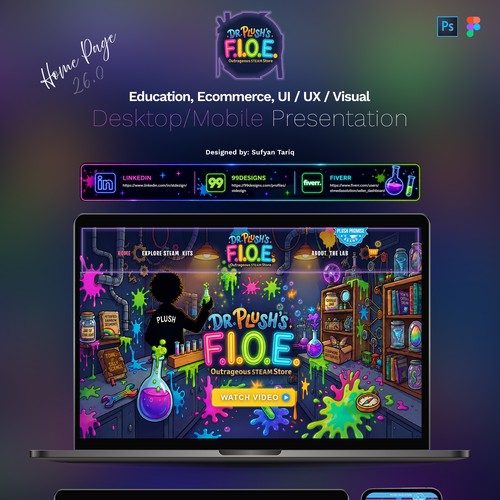 Homepage UI/UX Design 