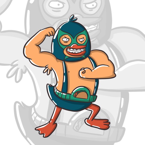 Mexican Wrestling Duck 