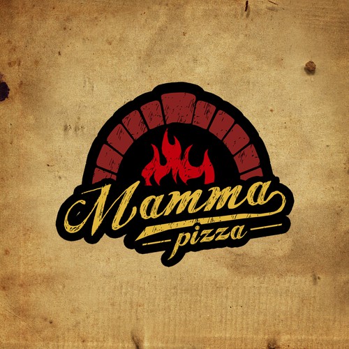 Create a traditional logo for pizzaria