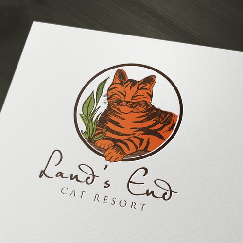 Create the next logo for Land's End Cat Resort