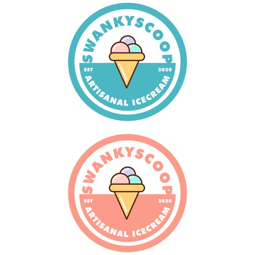 Swanky Scoop Logo Design
