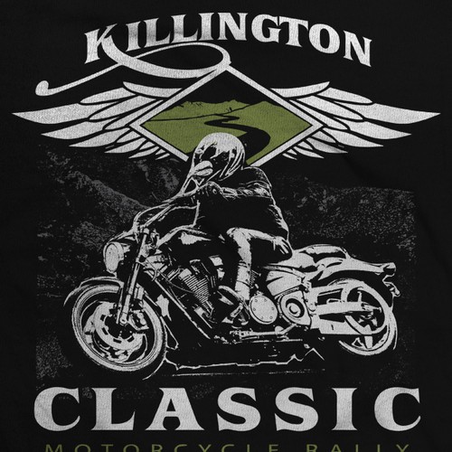 Create a winning t-shirt design for Killington Classic Motorcycle Rally
