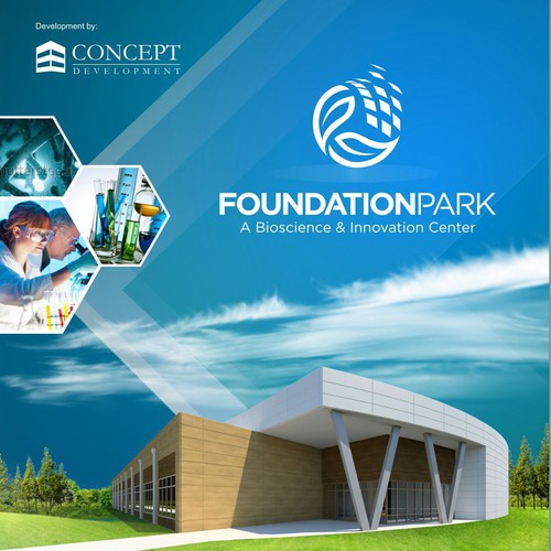 A contemporary brochure: Foundation Park, A Bioscience & Innovation Center