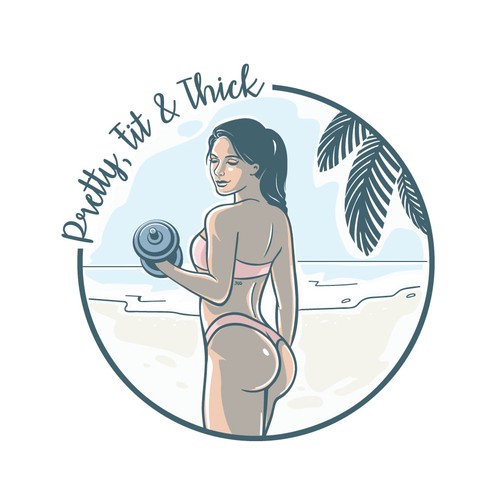 creative logo contest for Pretty,Fit & Thick