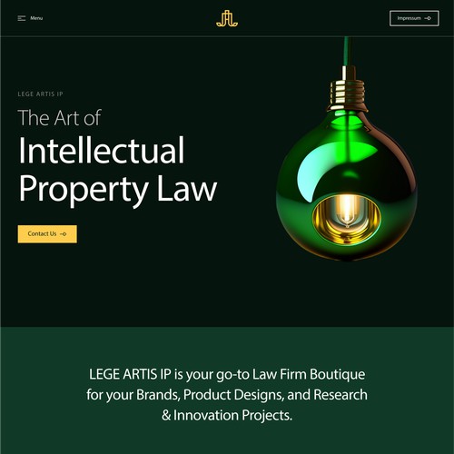 Landing page design