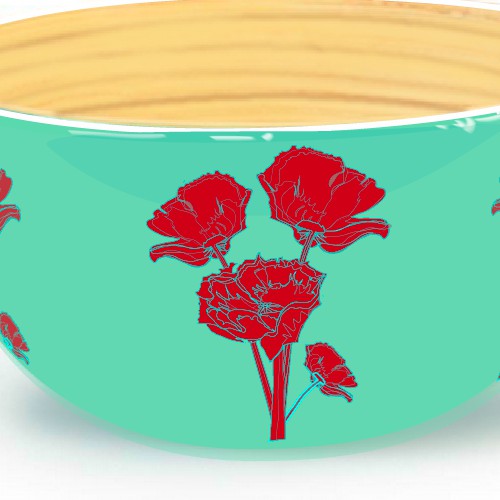 Floral Design for Home Accessories and Tableware for UK and US market