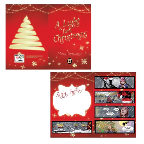 Create an Elegant looking Merry Christmas Comic Greeting Card