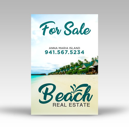 Beach Real Estate signage