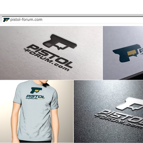 Create a cool new logo for pistol-forum.com