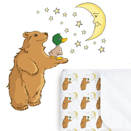 Illustration/design for baby blanket