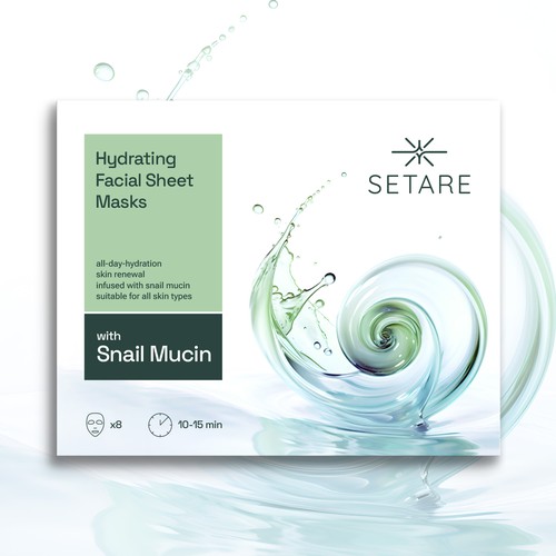 Facial masks packaging