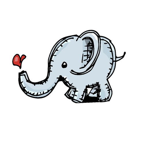 Cute Elephant Illustration