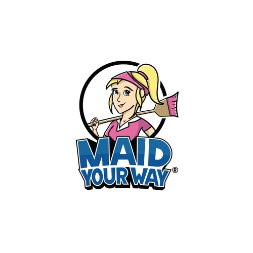 Fun logo concept for Maid service.