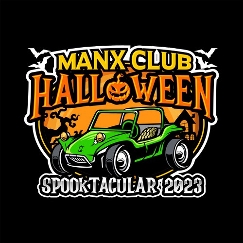 buggy halloween logo concept