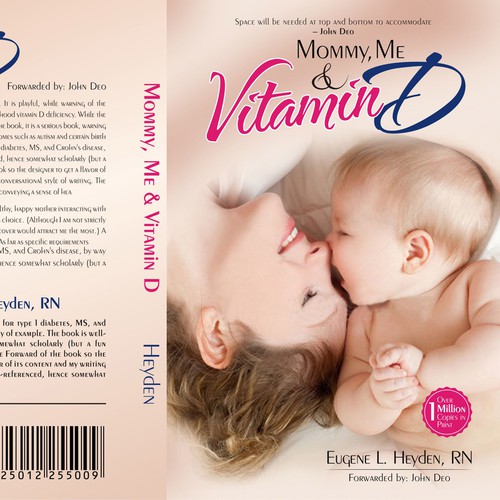 Create a baby health/wellness book cover about vitamin D