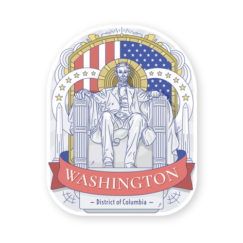 Illustrated Sticker