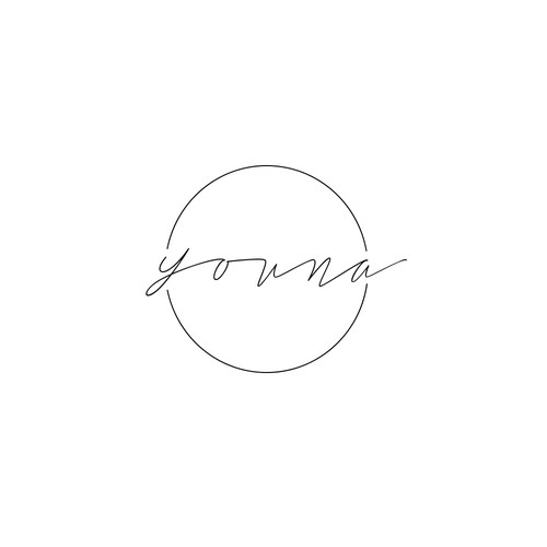 Minimalist logo concept for candle brand
