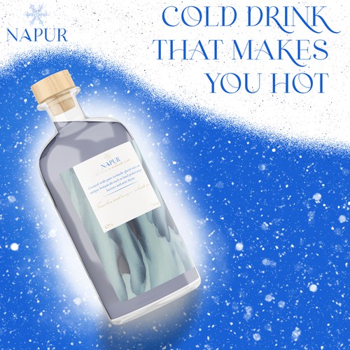 Gin bottle packaging design