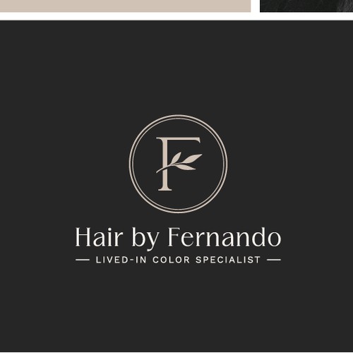 Logo for a hair salon modern elegant feminine chic