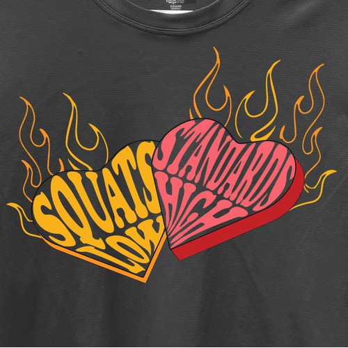 heart typhography 