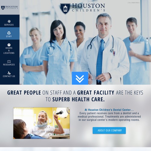 Create the next website design for Houston Children's Surgical Center