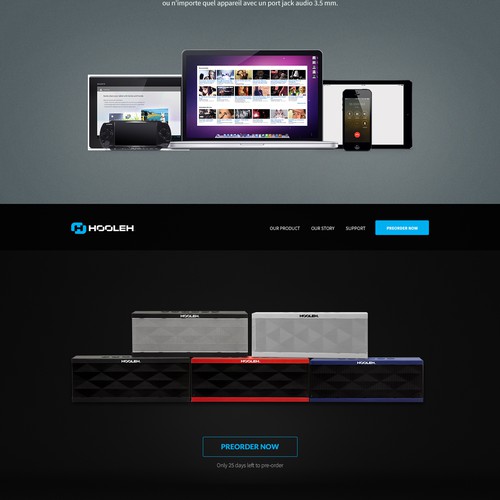 Hooleh - Website for Audio Speaker Electronics Brand