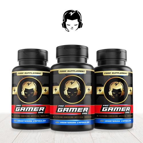 New Supplement Designed For Gamers - Bottle Label Design Needed!