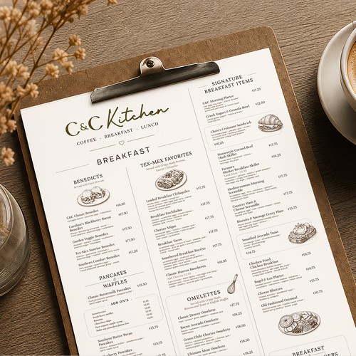 Menu design