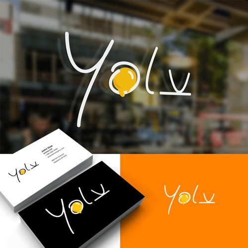 A logo designs concept for an egg restaurant and coffee shop