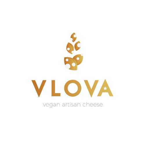 Luxurious high quality logo for Vegan cheese company 