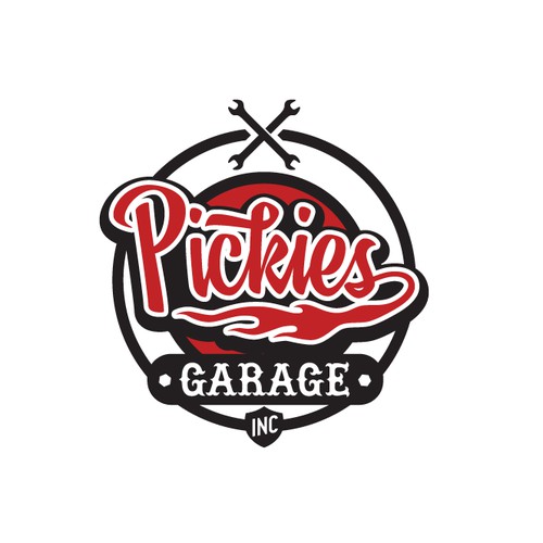 Retro 50's style Garage logo